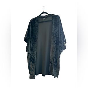 Victoria's Secret Black Velvet Kimono